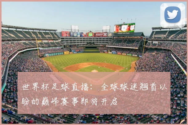 世界杯足球直播：全球球迷翘首以盼的巅峰赛事即将开启